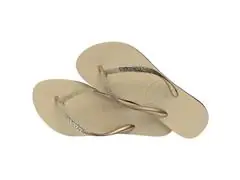 Chinelo Havaianas Slim Sparkle Me Areia Tam 37-38 - 3