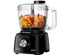 Mini Processador Mondial MP-16-B Turbo Pratic Preto 300W 110V