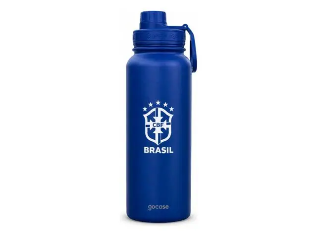 Garrafa Térmica Inox Gocase Copa Mundo Brasil Azul 950ml