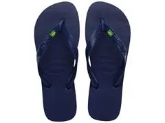 Chinelo Havaianas Brasil Marinho Tam 41-42