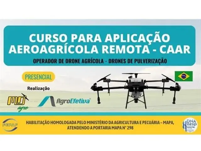 CAAR - CURSO PARA APLICAÇÃO AEROAGRÍCOLA REMOTA (Presencial)
