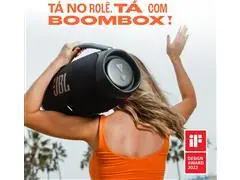 Caixa de som portátil com Bluetooth  Preta - 2