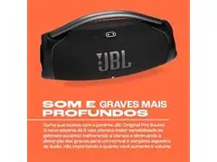 Caixa de som portátil com Bluetooth  Preta - 7