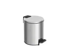 Lixeira com Pedal Tramontina Loop em Aço Inox com Balde Interno 3 L - 0