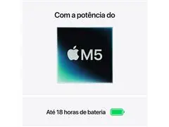 MacBook Air 13” M5 16GB RAM 512GB Meia Noite (Midnight) - 1