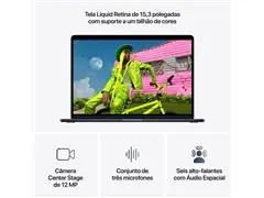 MacBook Air 15” M5 24GB RAM 1TB SSD Meia Noite (Midnight) - 2