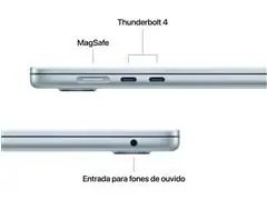 MacBook Air 15” M5 24GB RAM 1TB SSD Azul Escuro (Space Blue) - 3