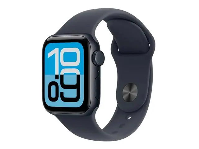 Apple Watch SE 3 40mm Alumínio Meia Noite Pulseira Esportiva Preta