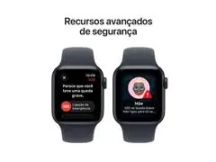 Apple Watch SE 3 40mm Alumínio Meia Noite Pulseira Esportiva Preta - 5