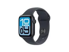 Apple Watch SE 3 44mm Alumínio Meia Noite Pulseira Esportiva Preta