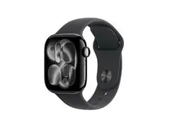 Apple Watch Series 11 42mm Alumínio Preto Pulseira Esportiva Preta