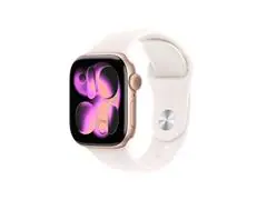 Apple Watch Series 11 46mm Alumínio Rosa Pulseira Esportiva Rosa