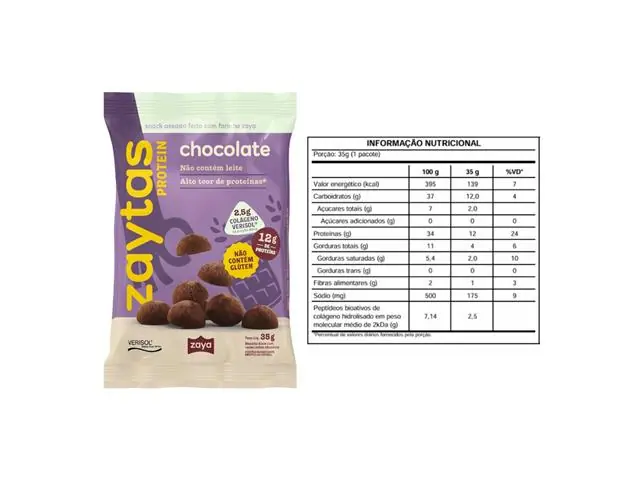 Snack Proteico Chocolate 12g Proteína Zaytas Protein 12x35g