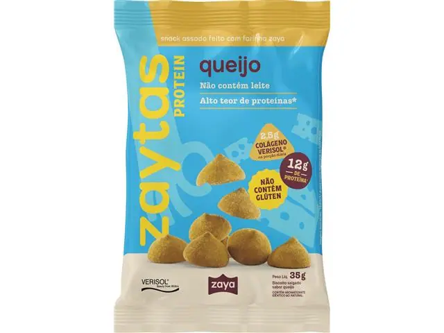 Snack Proteico Queijo 12g Proteína Zaytas Protein 12x35g