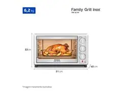 Forno Elétrico Mondial Family II 42L Branco 1600W 220V - 7