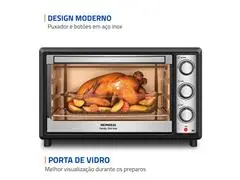 Forno Elétrico Mondial Family Grill 48L Preto/Inox 1800W 110V - 6