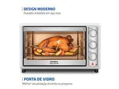 Forno Elétrico Mondial Family Grill 48L Branco/Inox 1800W 110V - 6