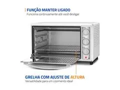 Forno Elétrico Mondial Family Grill 48L Branco/Inox 2000W 220V - 5