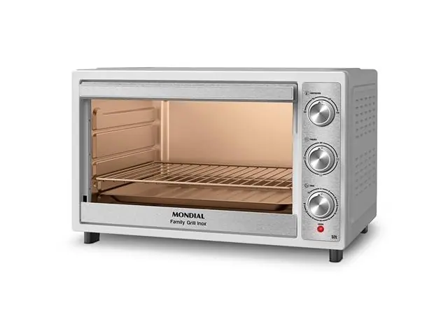 Forno Elétrico Mondial Family Grill 52L Branco/Inox 2000W 220V