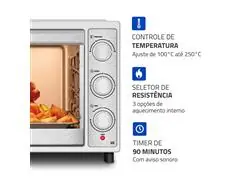 Forno Elétrico Mondial Family Grill 52L Branco/Inox 2000W 220V - 4