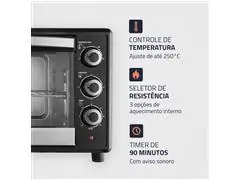 Forno Elétrico Mondial Family II 42L Preto/Inox 1600W 110V - 4
