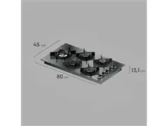 Cooktop a Gás Electrolux Home Pro em Vidro com 05 Bocas Preto - 9