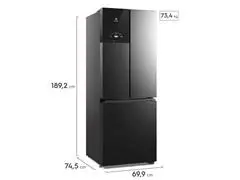 Refrigerador French Door Electrolux 03 Portas 484L Black Inox 220W - 9
