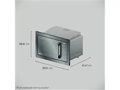 Micro-ondas de Embutir Electrolux 34L Inox com Grill 110W - 1