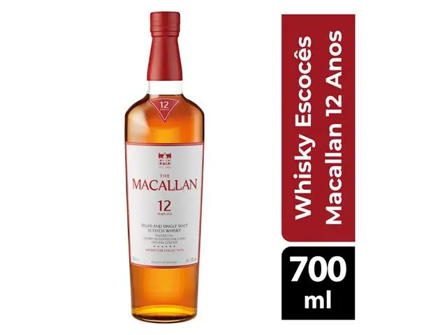 The Macallan Sherry Oak Whisky 12 Anos 700ml