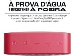 Caixa de Som Portátil JBL Go Essential 2 3W Bluetooth  Vermelha - 7