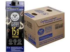 3 Corações Bebida Láctea Cappuccino Cookies n'Cream 15g 250ml 12 Uni