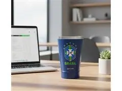 Copo Termico Azul Gocase 470ml Copa Brasil - 1