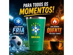 Copo Térmico Cerveja Verde - CBF - Escudo - 3