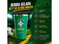 Copo Térmico Cerveja Verde - CBF - Escudo - 1