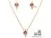 Conjunto Morana zircônias cadeado dourado 40cm + 5cm - 0