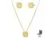 Conjunto trabalhado Morana veneziana dourado 40cm + 5cm - 0