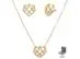 Conjunto Morana cravejado zircônias dourado 40cm + 5cm - 0
