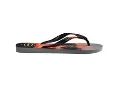 Chinelo Havaianas Top Surfer I Cinza Aco/Preto/Laranja Sunset Tam 39-4 - 2