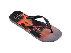 Chinelo Havaianas Top Surfer I Cinza Aco/Preto/Laranja Sunset Tam 43-4 - 1