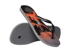 Chinelo Havaianas Top Surfer I Cinza Aco/Preto/Laranja Sunset Tam 43-4 - 3