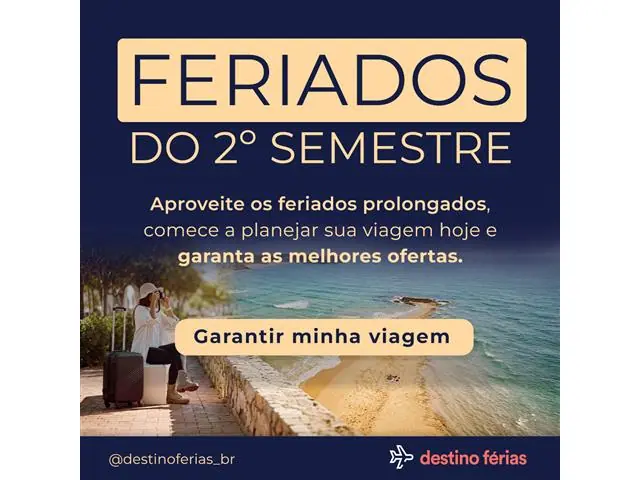 PACOTES DE VIAGEM – 2º SEMESTRE/26