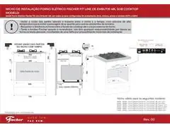 Forno Elétrico Fischer FIT LINE Embutir 48L Inox 220V - 7