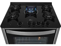 Fogão de Piso Fischer 5Q TC GRAN CHEFF Gás  Inox c/Grill 110V - 7