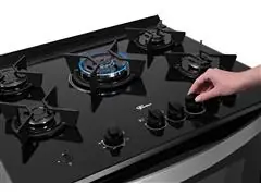 Fogão de Piso Fischer 5Q TC GRAN CHEFF Gás  Inox c/Grill 110V - 8