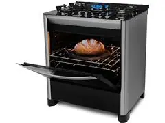 Fogão de Piso Fischer 5Q TC GRAN CHEFF Gás  Inox c/Grill 220V - 4