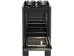 Fogão de Piso Fischer 4 Bc FIT LINE Gás Trempe IRON Bivolt Preto - 3