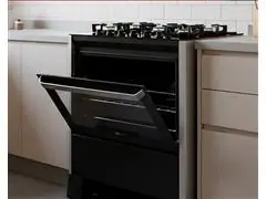 Fogão de Piso Fischer 5 Bc FIT LINE Gás Trempe IRON Bivolt Preto - 1