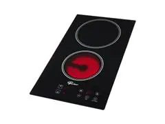 Fogão Cooktop Fischer 2Q Elétrico Mesa Vitrocerâmica Touch Preto 220V - 2
