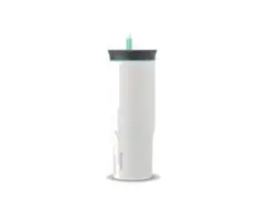 Copo Térmico Owala Tumbler Inox Com Canudo 710ml White Clouds