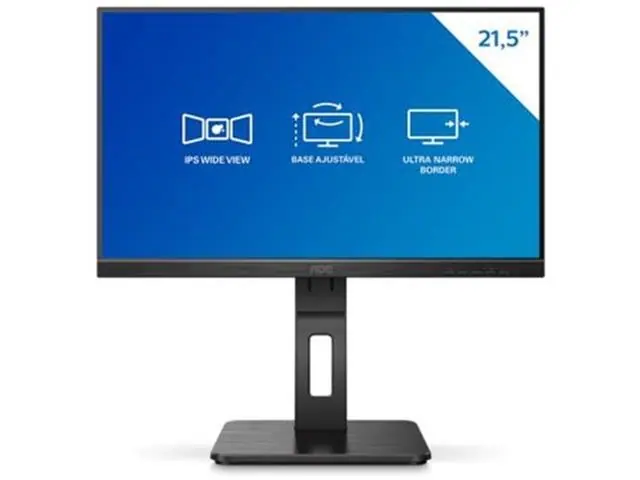 Monitor AOC 22" Ajuste de Altura 75Hz LED HDMI